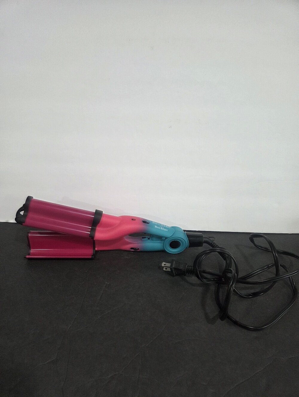 Bedhead Mess Behave Pink and Teal Triple Barrel Hair Waver